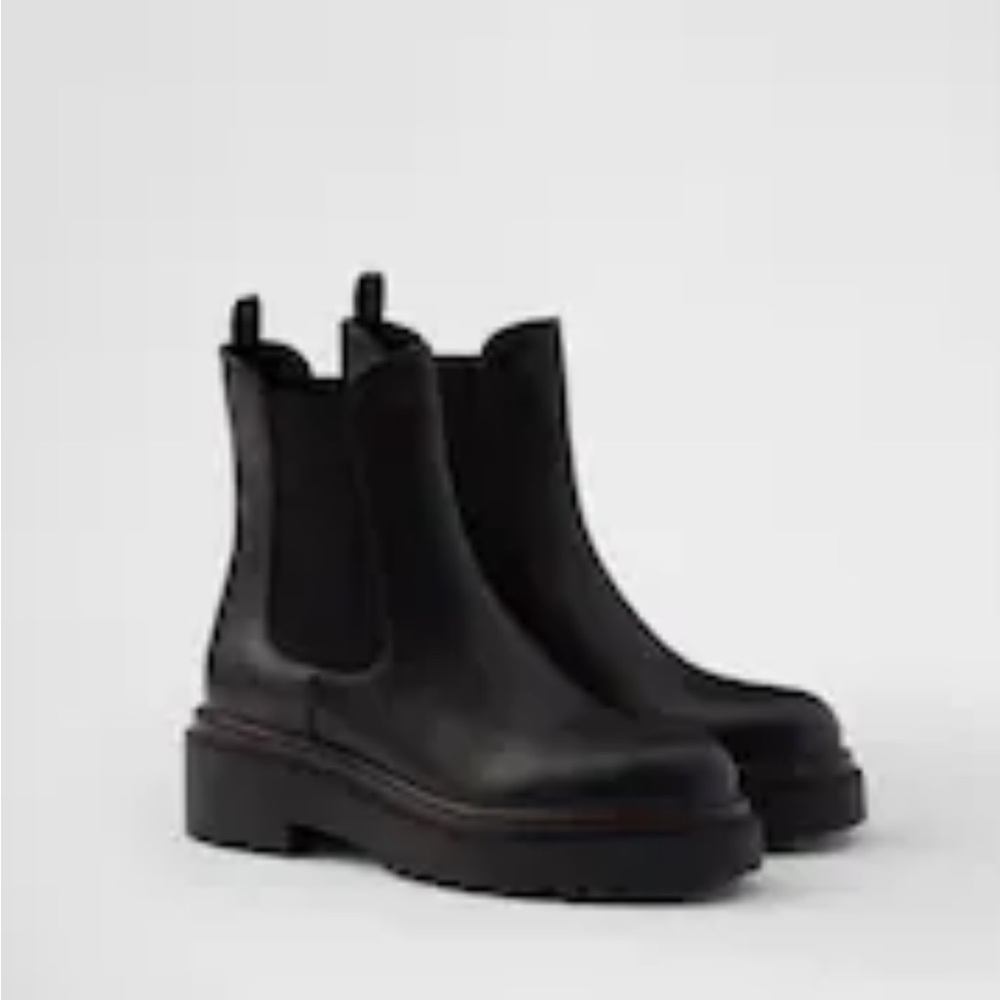 Prada Black Chelsea Boots